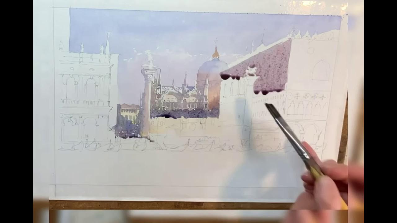 Венеция. Уроки акварели. - YouTube