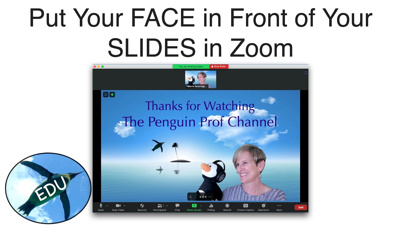 how to record presentation on zoom with face