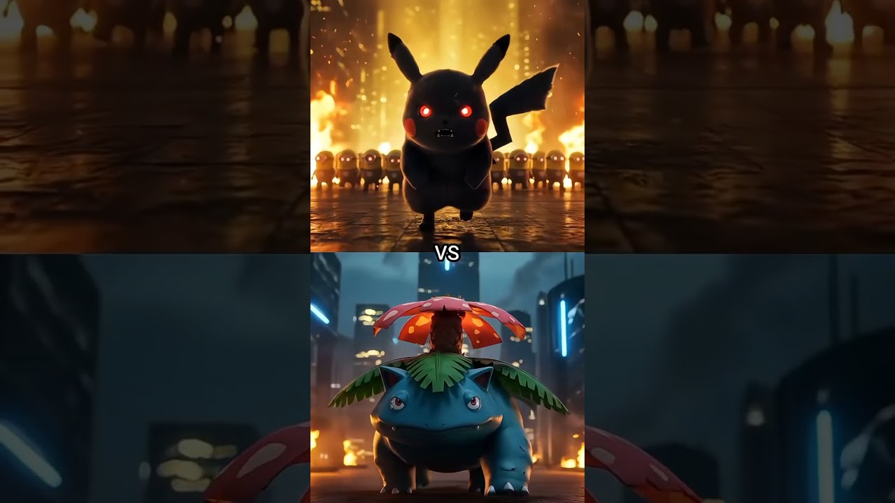 "Pikachu Meets Dark Pikachu ⚡😈 | Epic Pokémon Showdown Begins!"