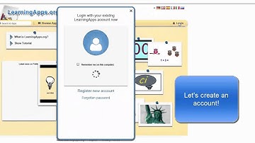 Learning Apps - Registering and creating an account