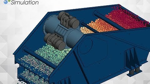 DEM Simulation of a vibrating screen deck