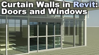 Doors and Windows on Curtain Walls in Revit