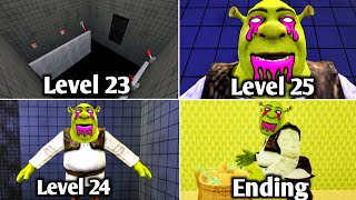 Roblox Shrek In The Backrooms Level 23 To Level 25 Full Gameplay Walkthrough Speedrun New Update