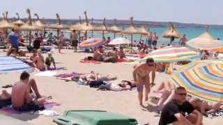 Am Strand Playa de Palma, El Arenal Mallorca / Majorca