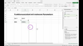 Excel Funktionsassistent Mit Mehreren Parametern