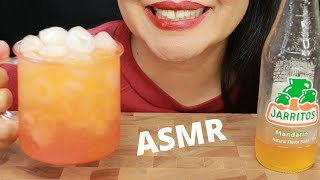 ASMR JARRITOS MANDARIN FLAVOR WITH IGLOO ICE ~ Drinking And Ice Eating Sounds
