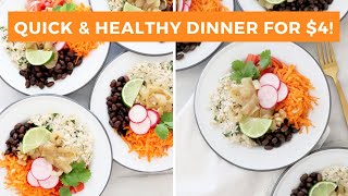 Quick & Healthy Dinner for 4 for $4!! - Easy Budget Friendly Meal Ideas & Collab with Sophie Uliano