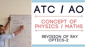 #ATC #AO #AAI #PHYSICS - REVISION OF RAY OPTICS - 2