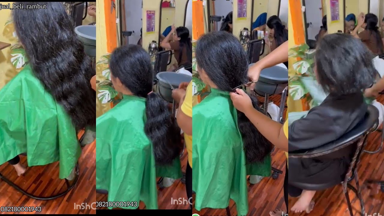 POTONG RAMBUT TEBAL NGEMBANG SAMPAI PENDEK DI SALON