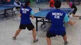 20170312大土盃桌球團體賽冠亞賽(32) 成大土木A廖經荃曾靖雅vs交大土木B王思雅 第四點混雙 2/2