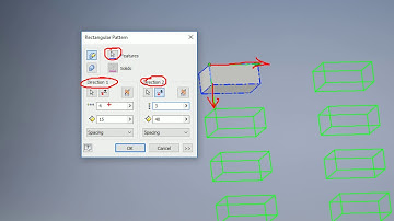 Hướng dẫn học Inventor - 34/61 Vẽ 3D: sao chép dãy (Rectangular, Circular, Mirror)