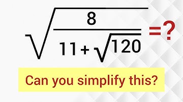 France l can you solve this?? l Nice Square Roots Simplification l Olympiad Maths