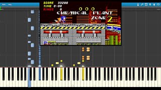 Sonic 2 - Chemical Plant Zone Synthesia chords