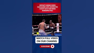 INSTANT KARMA! When Oleksandr Usyk DESTROYED Cocky RATS For Being Disrespectful!  PART   6