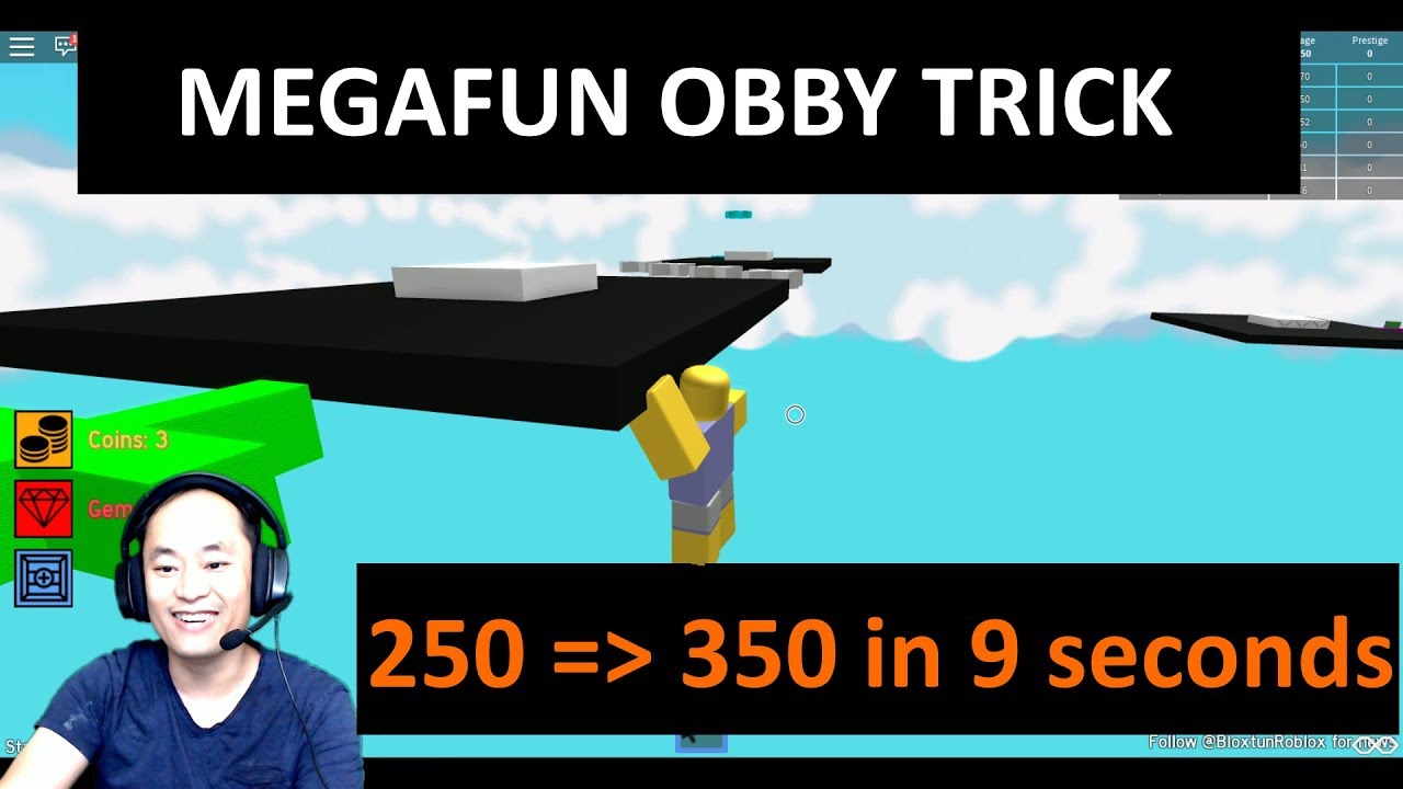 Jump From Stage 250 To 350 In Few Seconds Roblox Megafun - roblox mega fun obby part 3 stage 118 to 214