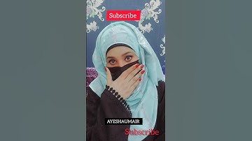 Easy&Instant Classy Hijab Tutorial | Niqab style | #viralvideo #shortvideo #hijab #hijabstyle #hijab