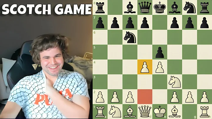 Magnus shows how to play the Scotch Game