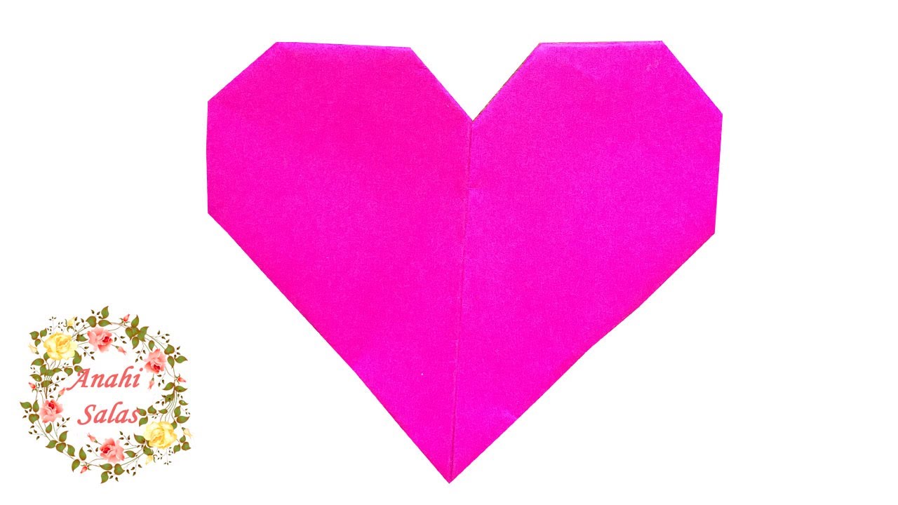 Separador de libros corazón Origami (Fácil) YouTube