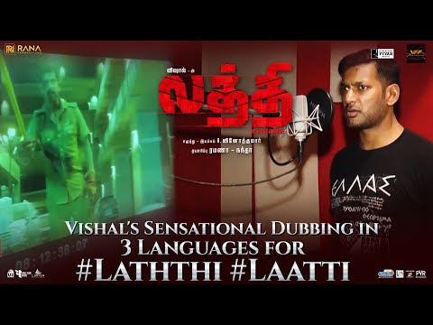 Vishal's Sensational Dubbing in 3 Languages #laththi #laatti