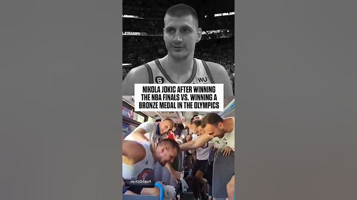 Nikola Jokic was HYPED after winning the Bronze Medal 😅 #shorts
