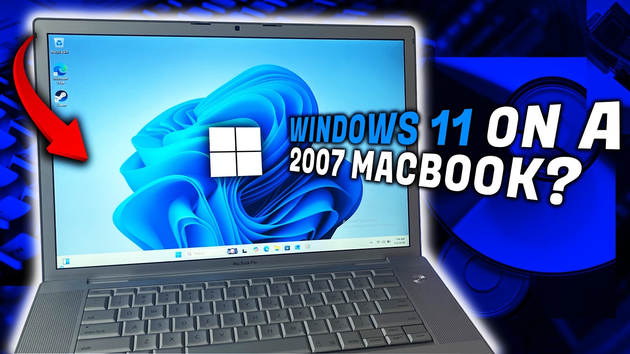 Can Windows 11 Run on a MacBook Pro From 2007? - YouTube