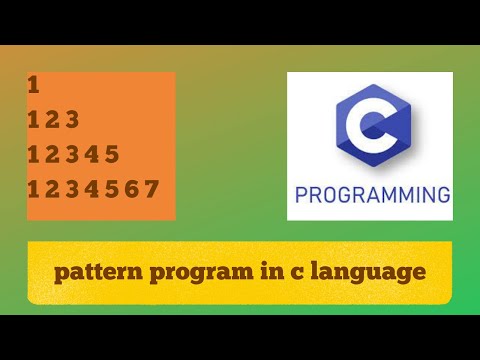 Program: Number Pattern Program in C| number pattern program in java| pattern program in c| java