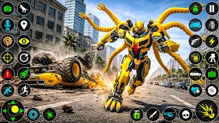 Octopus Robot Car Monster Truck Jet Transformation Game Super New Mega Car - Android Gameplay screenshot 4