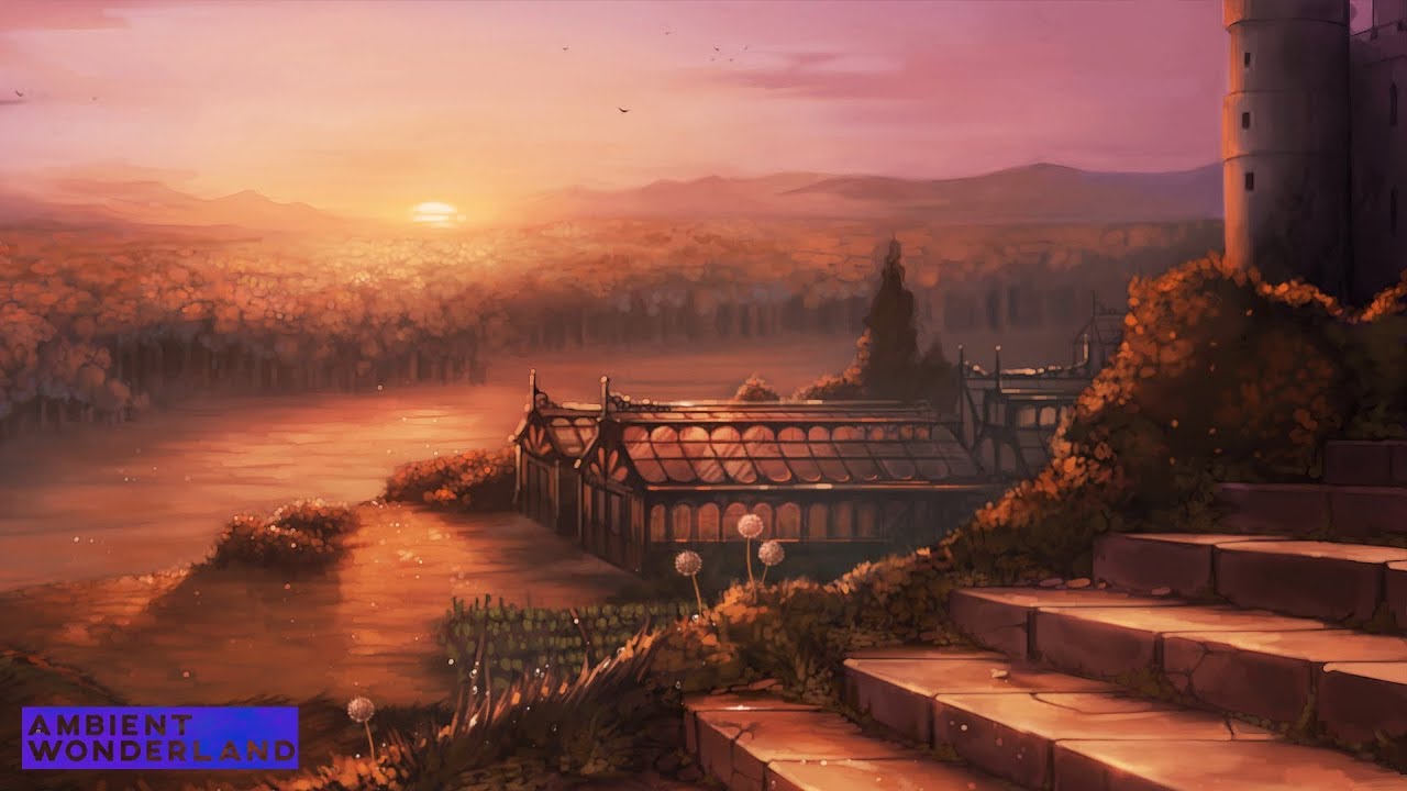 Sunset Over Hogwarts Grounds Harry Potter Ambience [For Studying