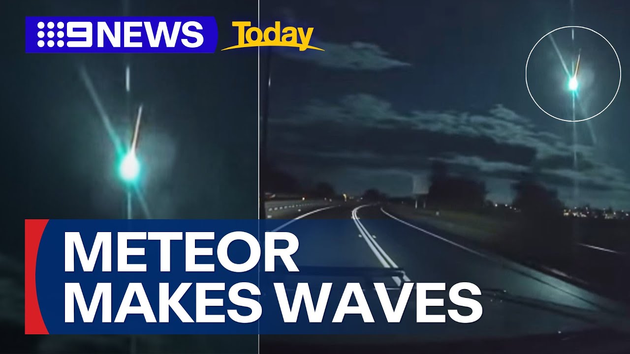 Lyrid meteor shower spotted across Brisbane and NSW | 9 News Australia