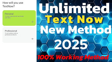 Text Now Update Method 2025 / Text Now Account Create Mobile Method / How To Create Text Now Account