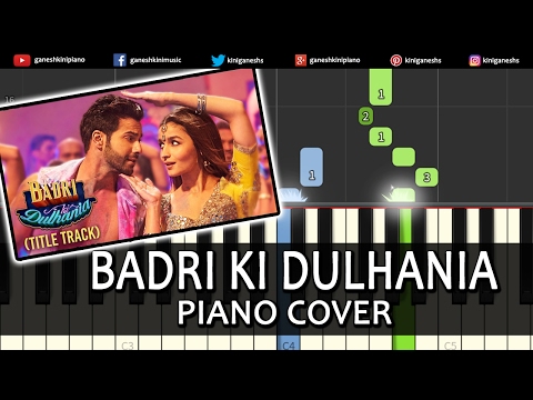 Badri Ki Dulhania Badrinath Ki Dulhania|Varun Alia||Hindi Song|Piano Chords Tutorial Instrumental