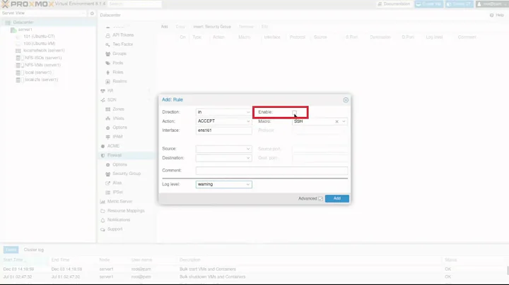 Proxmox Firewall Settings: Configure Firewall Rules, Security Groups, Aliases, and IP Sets