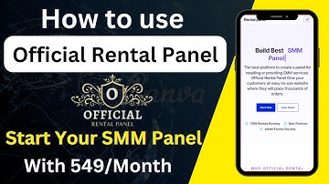 How to use Official Rental Panel | How to Make Rental SMM Panel | Rental Panel Kaise Banaye