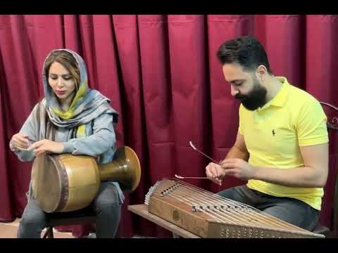 نغمه اثر استاد مشکاتیان دونوازی سنتور و تنبک ایمان غلامی الناز معصومی