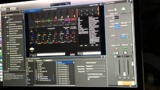 Mainstage 3 - bypass and volume level control using one screen control.