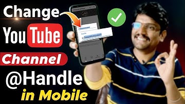 How to Change YouTube Handle in Mobile - YouTube Handle in Telugu | YouTube Channel Tips