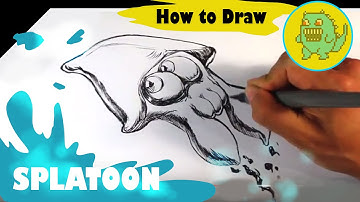 How to Draw Splatoon Squid - Draw Fantasy Art