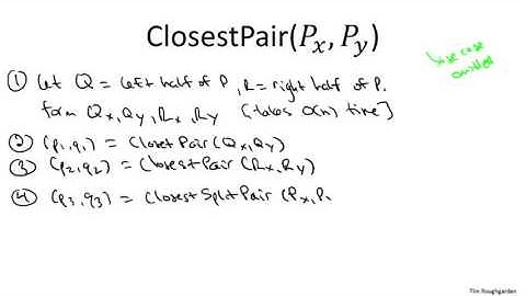 3   4   On log n Algorithm for Closest Pair I Advanced   Optional 32 min