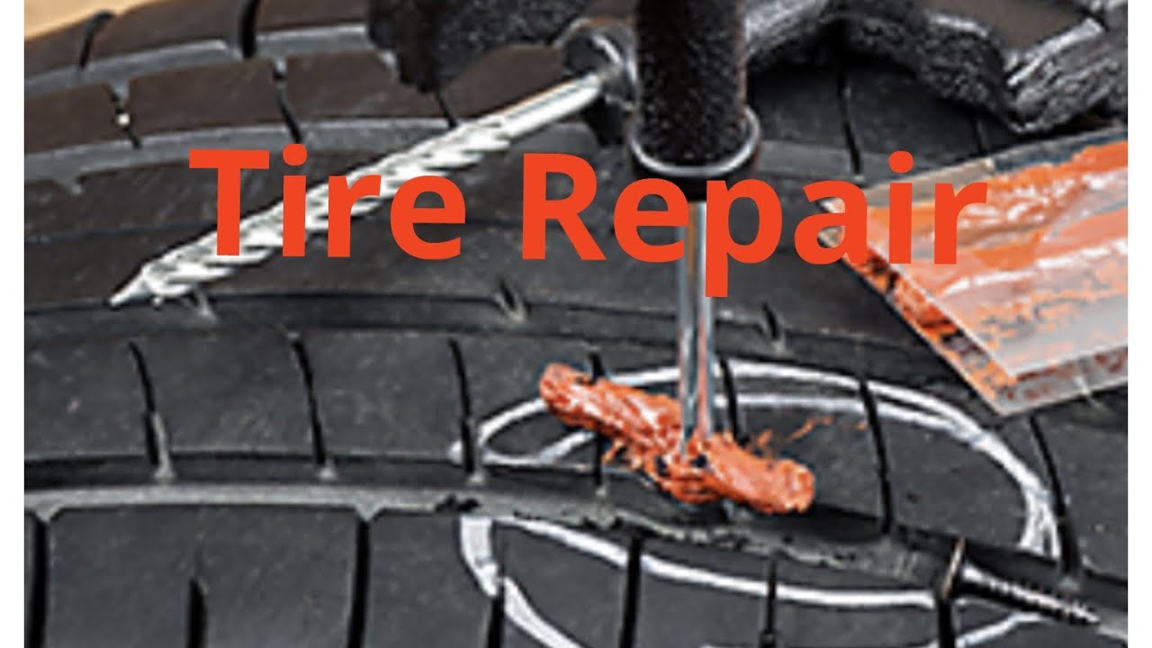 25 How to patch (plug hole in tire) while on the car. YouTube
