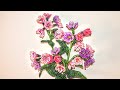 #Цветы из бисера МЕДУНИЦА МК от Koshka2015 - цветы из бисера,  бисероплетение Beaded lungwort DIY