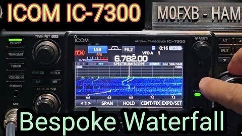 ICOM IC-7300 - Bespoke Waterfall Settings