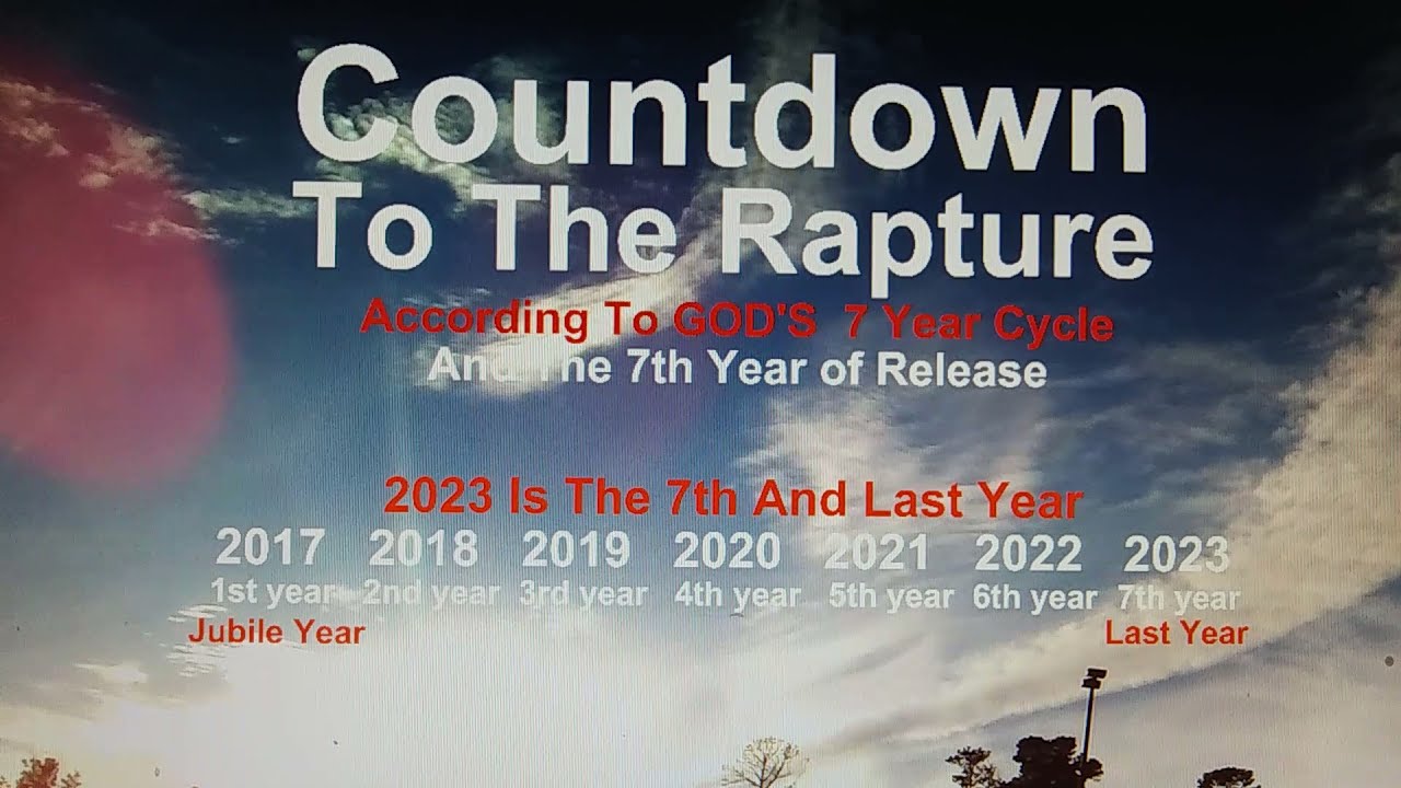 THE COUNTDOWN TO THE RAPTURE 2023 YouTube