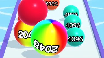 Ball Run 2048 Infinity Mode - Gameplay Walkthrough New Best Record (iOS, Android)