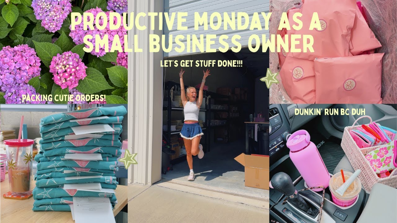 PRODUCTIVE MONDAY VLOG: getting stuff done as a small business owner!!!