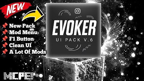 Evoker UI Pack V6 For MCPE 1.21 | Best UI Pack For MCPE 1.21 | Best UI Pack For Minecraft pe 1.21