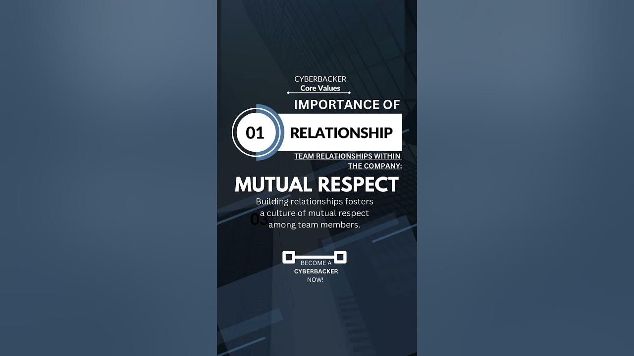 Cyberbacker core values relationship cyberbacker youtube