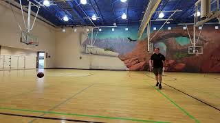 3 Half Court Plus Shots in a Row: Further than Half Court, Behind the Big Circle