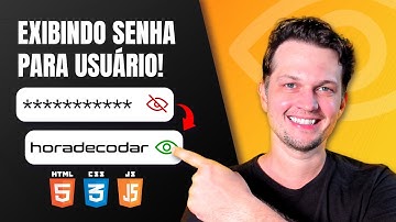 Mostrar ou ocultar a senha com JavaScript - Olho de mostrar senha com JS