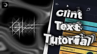 Glint Effects On Text Tutorial - Alight Motion
