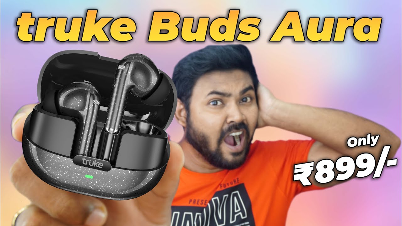 truke Buds Aura 13mm Titanium Drivers | Quad-MIC With ENC | 40ms Low Latency